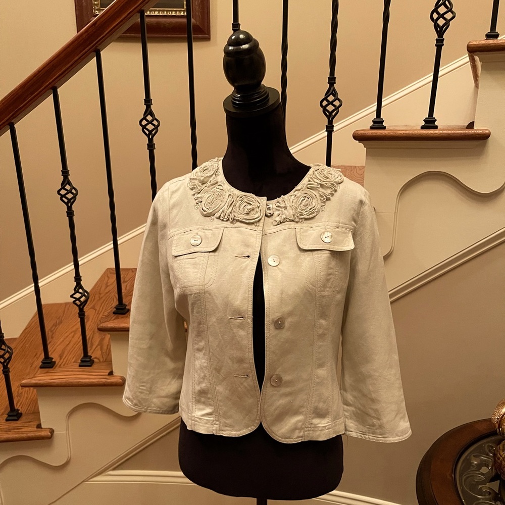 Ruby Red Crop Jacket .. 6P